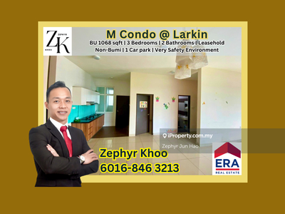 M Condominium @ Larkin Apartment 3 Bedrooms 2 Bathrooms For Sale