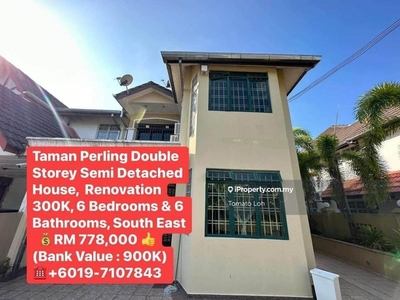 Taman Perling @ JB Double Storey Semi Detached House Fully Renovated