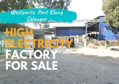 3000 Amps FACTORY FOR SALE WITH TENANCY IN PORT KLANG M'SIA
