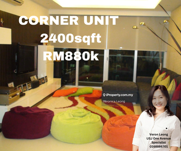 2400sqft USJ One Avenue corner unit very well maintained breezy bright