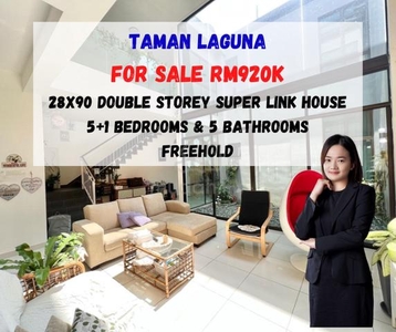 28x90 Double Storey Superlink House @ Taman Laguna