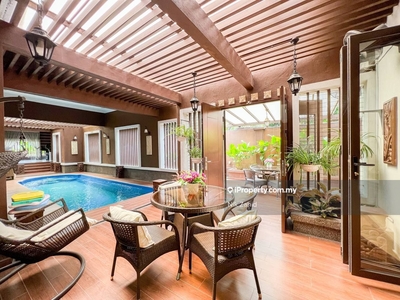 Bali concept bungalow with swimming pool