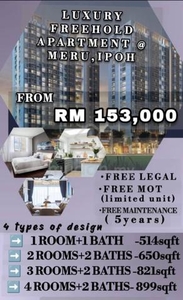 New Condominium with Club House Facilities Nearby Klebang, Ipoh