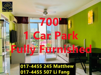Taman Kristal - Fully Furnished - 700' - 1 Car Park - Tanjung Tokong