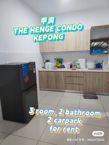The henge condo for rent in fully furnished,kepong metropolitan