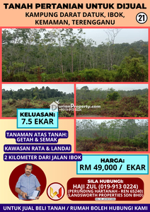 Agriculture Land For Sale at Kemaman
