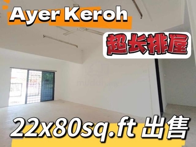 Ayer Keroh Heights Super Long Single Storey House With attic Floor