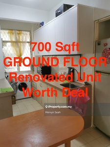 Bayu Emas 700 Sqft Renovated Unit Ground Floor Worth Deal