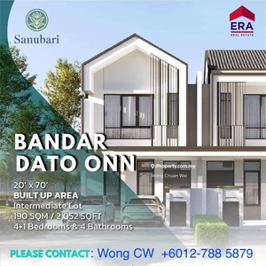 Brand New Double Storey Terrace House At Bandar Dato Onn