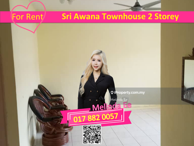 Sri Awana Townhouse Partially Furnished 2 Storey Duplex Unit
