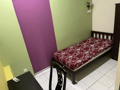 Female ONLY Large A/C furnished (Security+ Parking) walk 2 MRT