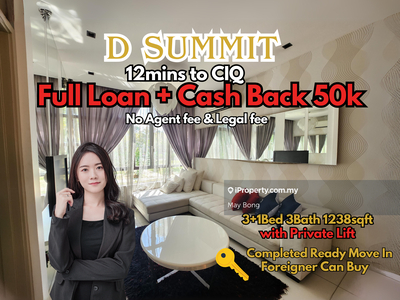 12min to Ciq @Full Loan @ Cashback Rm50k @ No agent fee & legal fee