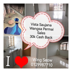 1k booking Vista saujana Condominium Wangsa Permai For sales Below Market 30k Cash Back