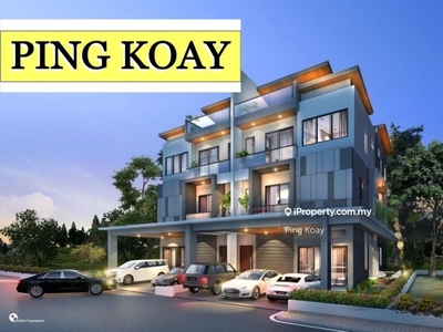 3 Storey Semi-D with Rooftop Garden Facing Sea, Limited Unit