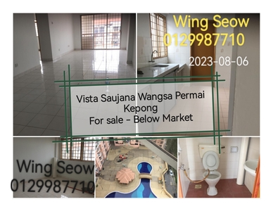 30k Cash back 1k Booking Vista Saujana Apartment Wangsa Permai For Sale Condominium Kepong Aman Puri