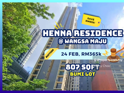 Bank Auction Save Rm65k Henna Residence @ Wangsa Maju