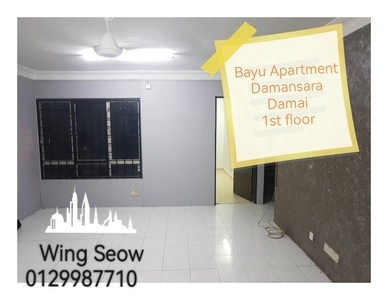 Bayu Apartment Damansara damai Strata Title 1st First floor Cash Back Low deposit