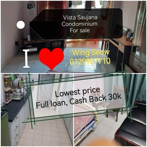 Cheapest Price Vista saujana condominium wangsa Permai kepong Aman Puri 100% Loan 1k booking