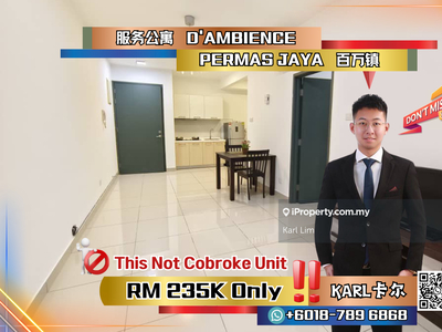 D Ambience Residences 513 sqft Fully Furnished Freehold Permas Jaya
