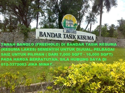 Freehold Bungalow Land In Bandar Tasik Kesuma, Semenyih, Cheap Price