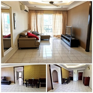 Fully renovated Menara menjalara Condominium for sale Big unit Furnished Mid floor Free hold kepong Desa park