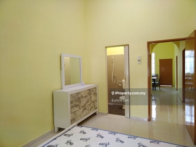 Single Storey Terrace Partially Furnished For Rent, Taman Putera Indah