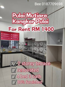 Taman Pulai Mutiara Kangkar Pulai 2 storey partial furnish For Rent
