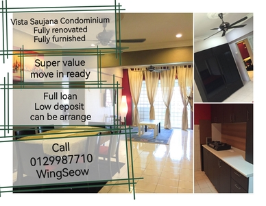 Well maintain Vista Saujana Apartment Wangsa permai Fully renovated and furnished Ready Move in