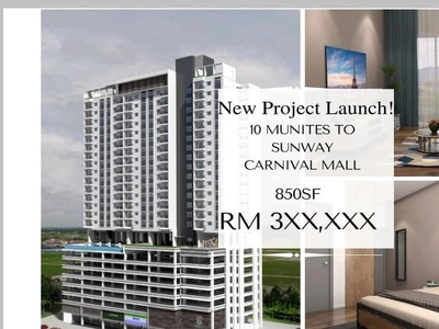 Apartment Baru di Permatang Pauh / SEBERANG JAYA Free 4 air cond