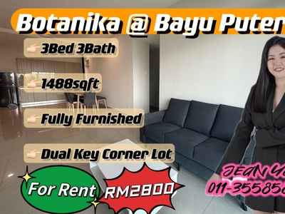 Botanika Bayu Puteri 3BR dual key for rent