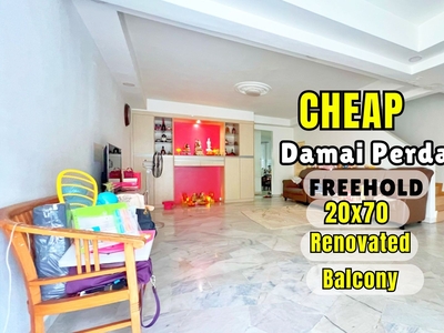 C H E A P 2 sty Damai Perdana with kitchen fully extend & with balcony