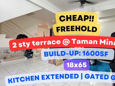 C H E A P 2 sty terrace @ Taman Minang Ria with kitchen extended