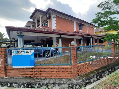 Extra land size fully extend 2sty corner house at Sungai Long for sale