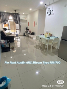 For Rent ARC Austin 3 Room Condo RM1700