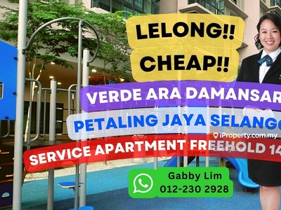 Lelong Super Cheap Service Residence @ Verde Ara Damansara Selangor