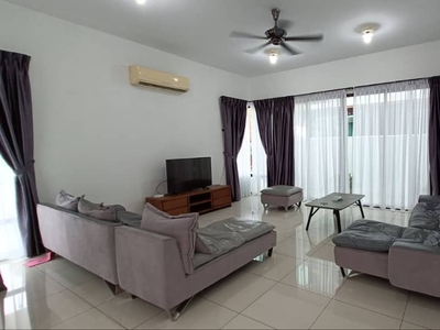 NEARBY TUAS BUKIT INDAH HORIZON HILLS DOUBLE STOREY LINK BUNGALOW FULLY FURNISHED FOR RENT RM13K