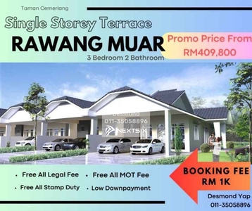 Single Storey Terrace House Rawang Muar For Sale