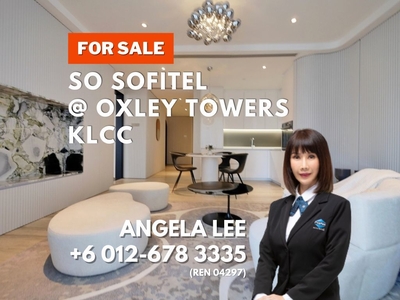 So Sofitel @ Oxley Towers KLCC 815sf 1 Bedroom & 1 Study for Sale