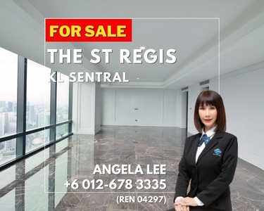 St Regis The Residences @ KL Sentral 2,408sf 2 Bedroom for Sale