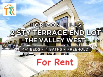 The Valley West Horizon Hills Johor Bahru @ Double Storey End Lot House, Freehold, Renovated Unit