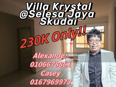 Villa Krystal Selesa Jaya 3 Bedrooms only 230k