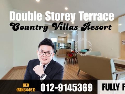 RENOVATED 2 Storey Terrace, Country Villas Resort, Melaka 4 Rooms