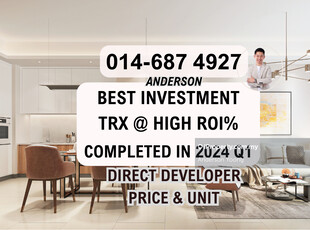 1st Residential project in Malaysia TRX Completed in 2024 Q1