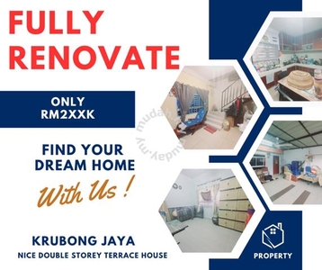 Kitchen Fully Extend Renovate 2 Sty Teres House Krubong Jaya