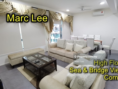 High Floor, Fully Furnished, Full Seaview with Bridge View, With Foyer