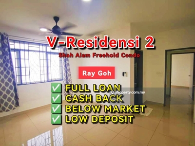 V-Residensi 2 Shah Alam Freehold Condo - Below Market Full Loan