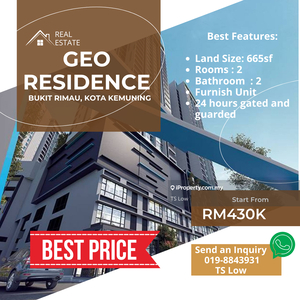 Geo Residence Bukit Rimau Kota Kemuning for Sale