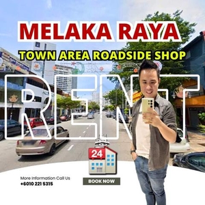 Ground Floor Shop Roadside at Town Area Melaka Raya near Ujong Pasir