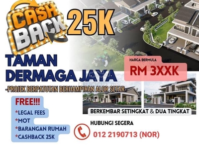 REBATE RM25,000!! FREE Lawyer Fees & MOT!! SEMID D Kuala Kedah, Kedah