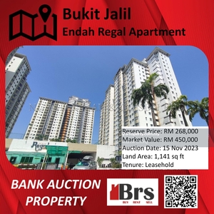 Endah Regal Apartment (6 min away from Bukit Jalil LRT Station)